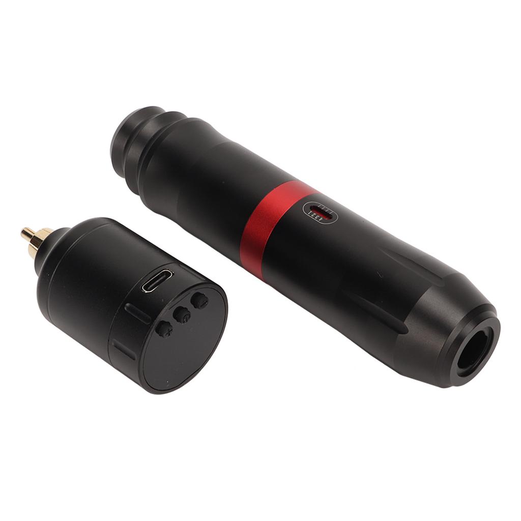 Rotary Tattoo Pen Machine Kit with 1300mAh Power Supply Clip Cord RCA Connector Wireless Tattoo Pen