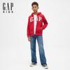 Gap Boys' Faux Lambswool Logo Zip-Up Hoodie