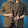 Spring and Autumn Men's Suit Cotton Casual Suit Large Size Small Blazer Tooling Jacket Thin