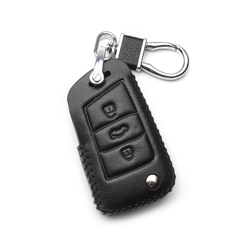 Чехол для ключа Volkswagen для New Magotan, Golf, B8, Passat, Tiguan, Lavida, Bora - Натуральная кожа