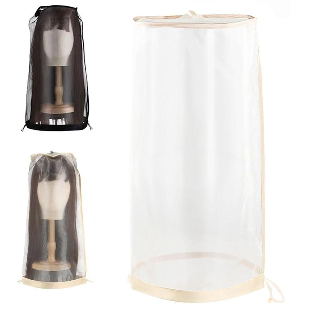 Drawstring Closure Wig Bag Adjustable Wig Dust Covers Dust Bag Wig Protection