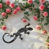 Gecko Lizard Iron Wall Art Decoration for Home And Garden