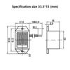 1pc New 33.5*15mm DC 1.2/3/6/12V Constant Tone Sound Beeper Electronic Buzzer Alarm Mechanical buzzer