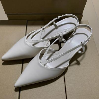 V-образный тонкий ремешок заостренный низкий каблук женские босоножки роскошные платья с ремешком сзади офисная женская обувь летняя дизайнерская обувь