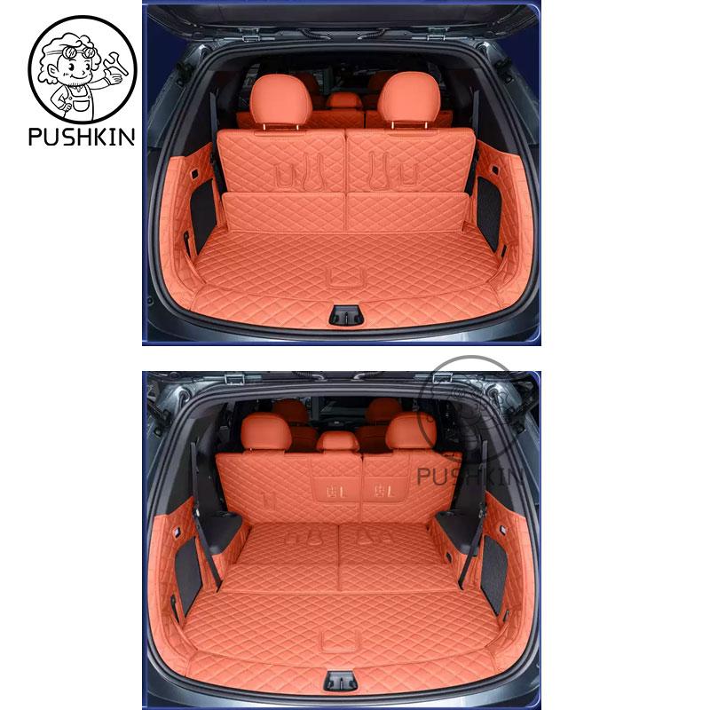 Для BYD Sealion 8 ATTO 8 TANG L 2025 2026 Кожаный (PU) Коврик в Багажник Автомобиля Задний Коврик-подушка для Багажника Поддон для Груза Защита