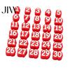 Customizable Pencil Identifiers 30Pcs Numbered Cap Labels, 1-30 Numbers Topper Decoration, Marker Labels Students Clips, Reusable Charms for