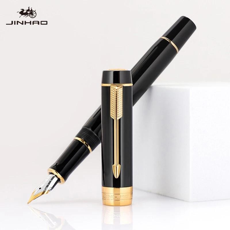 Jinhao 100 Little Centennial Смоляная перьевая ручка F-перо с конвертером Бизнес-письмо Чернильные ручки Канцелярские товары Школьные офисные принадлежности