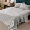 Satin Rayon Bed Sheet 4/3 Pieces Fitted Sheet Flat Bedsheet With Pillowcase 100% Egyptian Cotton 400TC Bed Sheet