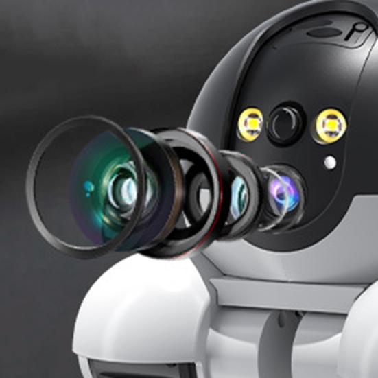 Беспроводная камера для питомцев Vision Intelligent AI с ночным обнаружением, 360-градусным обзором, Wi-Fi, двойным объективом