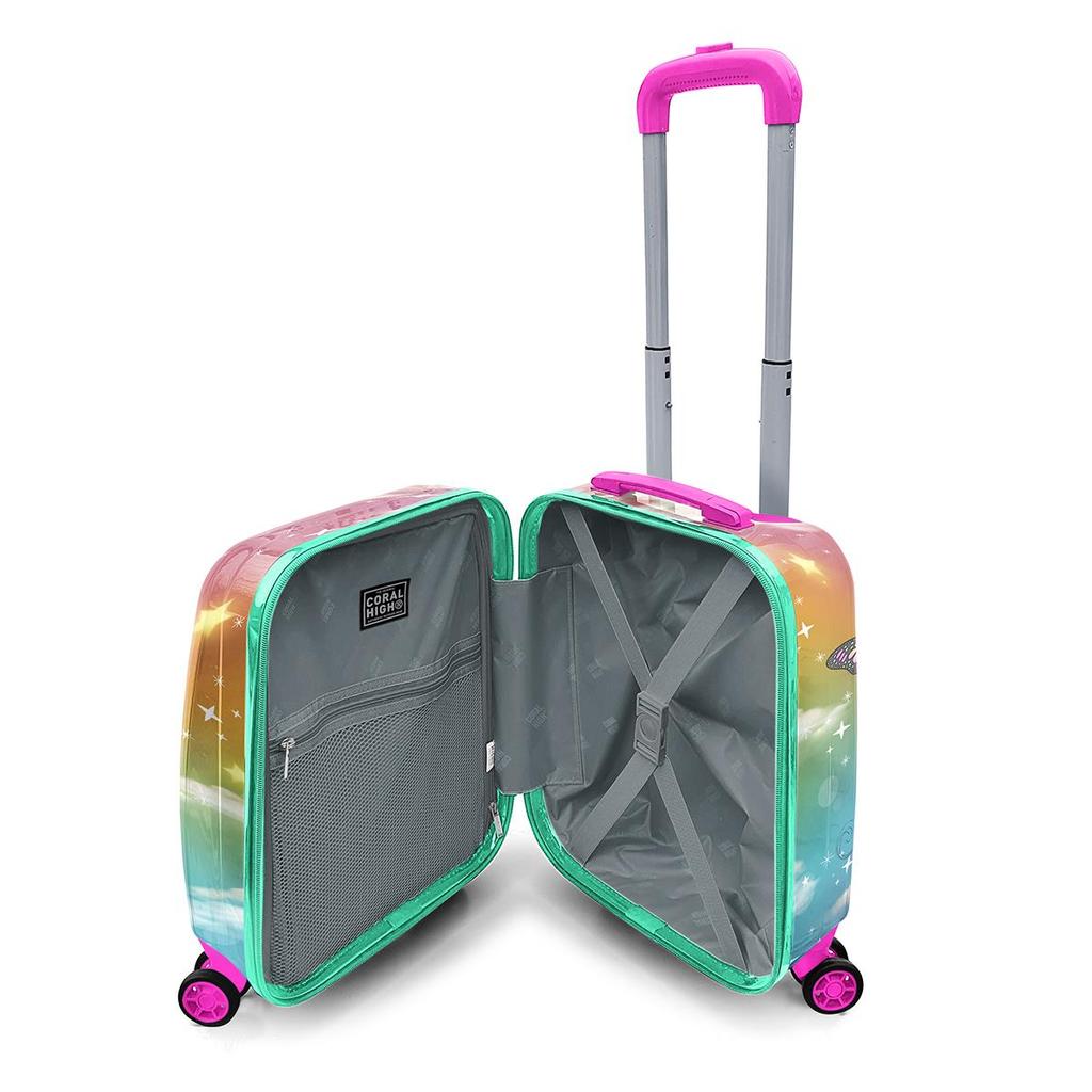 coral high Детский розовый водный зеленый детский чемодан с рисунком единорога для девочек 16704