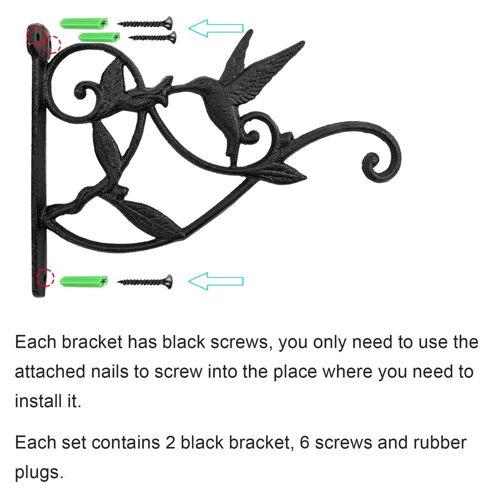 MrMrKura Растительная Подставка Железная Подставка Подвесная Птица Чугунное Кашпо Горшечное Растение Сад Стильная Подвесная Для Подвешивания Настенное Использование Вешалка, Крючок, Дизайн,