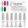 Limegirl Nail Art Gel Polish Kit Soak Off UV/LED Semi Permanent Ink Color Varnish Gel Nail Polish Lacquer Salon Painting Designs