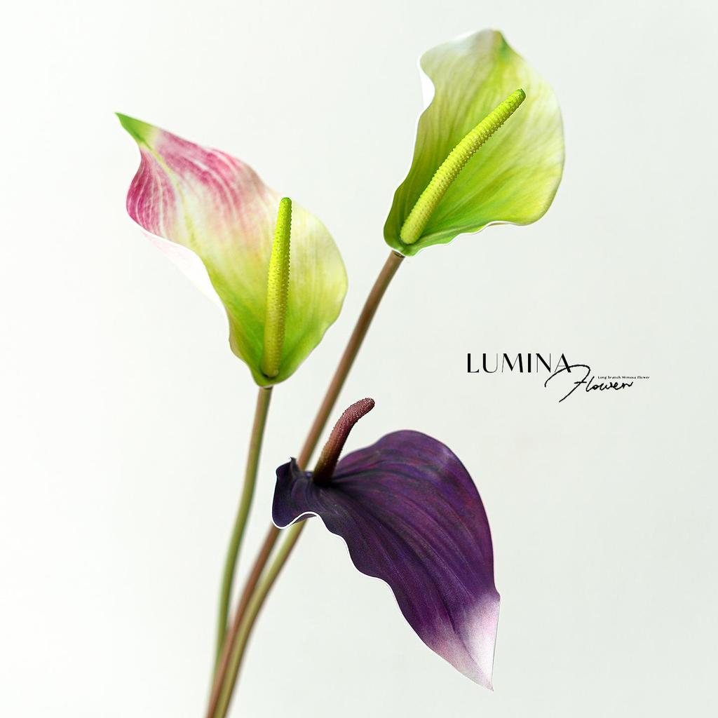 Высококачественные искусственные цветы Антуриум и Калла Lumina для домашнего декора