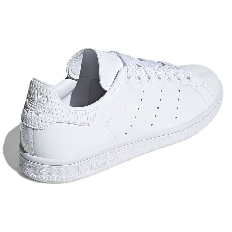 adidas Оригинальные кроссовки Stan Smith из синтетической кожи, лакированные, низкие, женские, белые EE4760