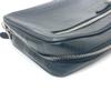 BURBERRY Check pattern Embossed Clutch Bag Pouch Black/SilverHardware