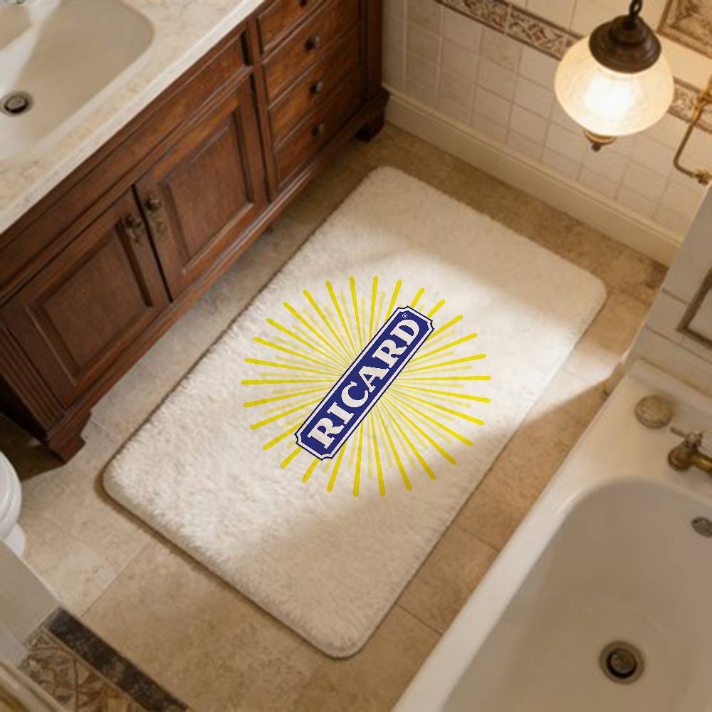 R-RicardS LOGO Hallway Carpet Retro Multiple Choice Living Room Kitchen Rug Non-Slip Welcome Rug