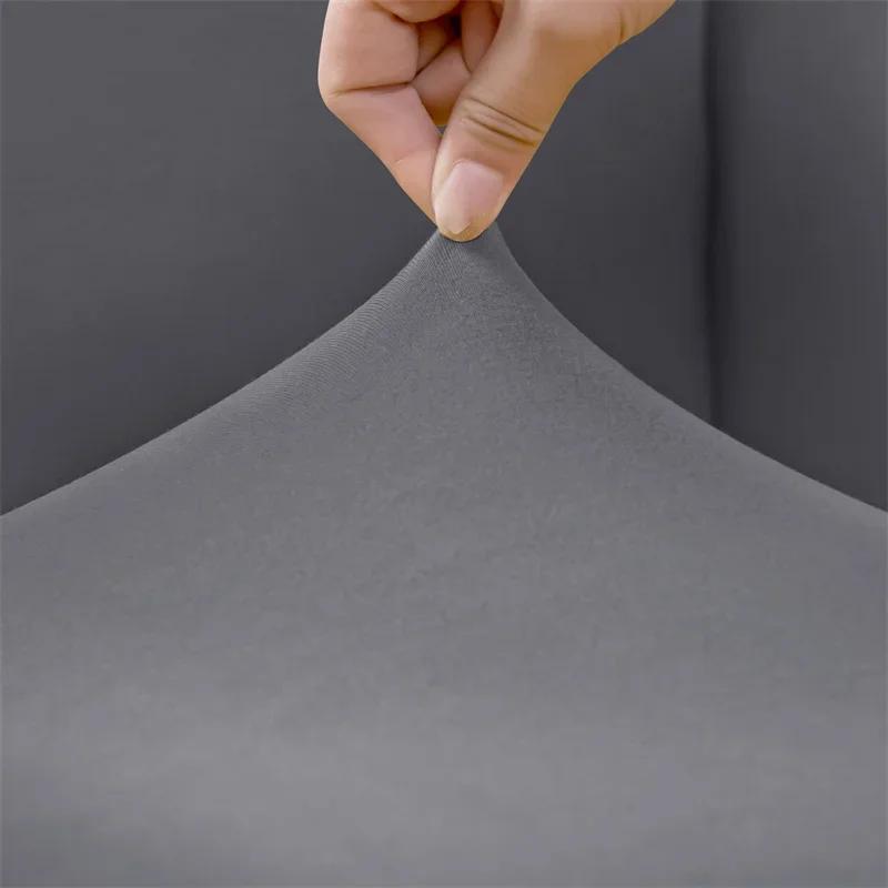 Accent Armless Chair Cover Stretch Spandex Sofa Covers Single Chair Slipcovers Solid Color for Living Room Hotel Home Decor