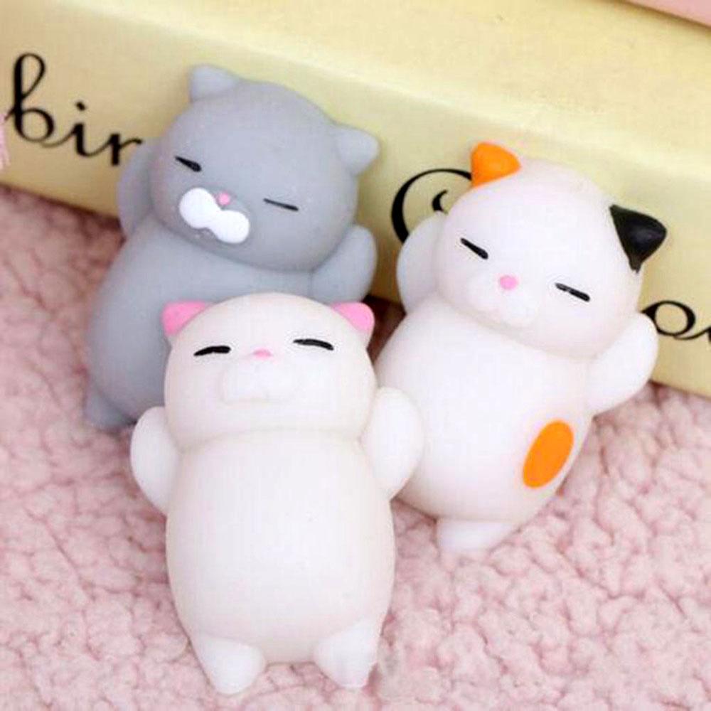 Кавайные Кошки Антистресс Игрушки Канцелярские Слайм Милая Сквиш Игрушка Сквиш Милый Кот Веселая Игрушка