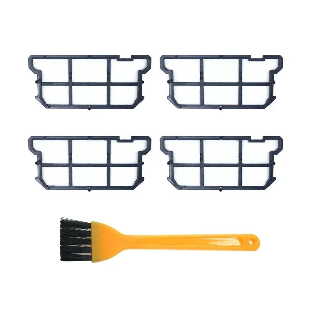 Main Brush for Chuwi ILife V7, V7s Pro, V7s Plus Robotic Vacuum Cleaner Parts Kit, Side Brush + Dust HEPA Filter + Mop Cloth