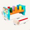 Pounding Bench Wooden Toys Hammer Toys,with Hammer,with Mallet for 2-3