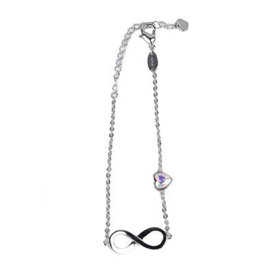 Классический браслет, ювелирные изделия, вневременной браслет из 8 медных серебряных монограмм, изысканный браслет