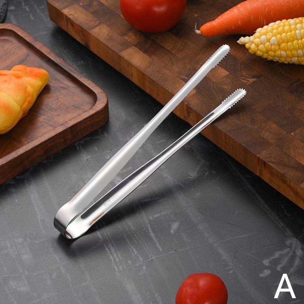 Steel Barbecue Tongs Meat Salad Steak Food Kitchen Tongs Tongs Cooking Utensils Tweez A5B7