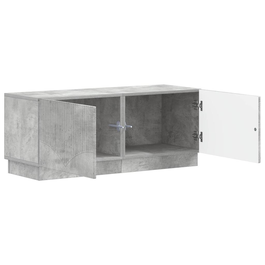 TV Stand Concrete Grey Engineered Wood