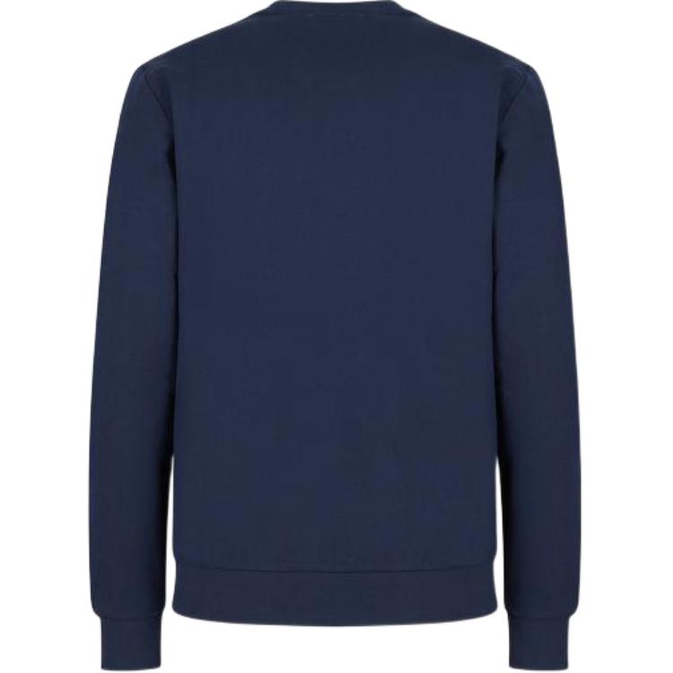 Emporio Armani SS23 Серия EA7 Свитшот с принтом логотипа-букв, с круглым вырезом, с длинным рукавом, мужской, темно-синий 3RPM08-PJ05Z-1554
