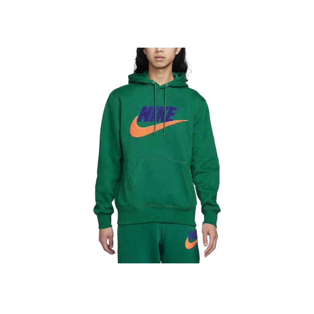 Nike Клубная флисовая толстовка с логотипом и флисовой подкладкой, мужская толстовка павлино-зеленого цвета FN3105-365