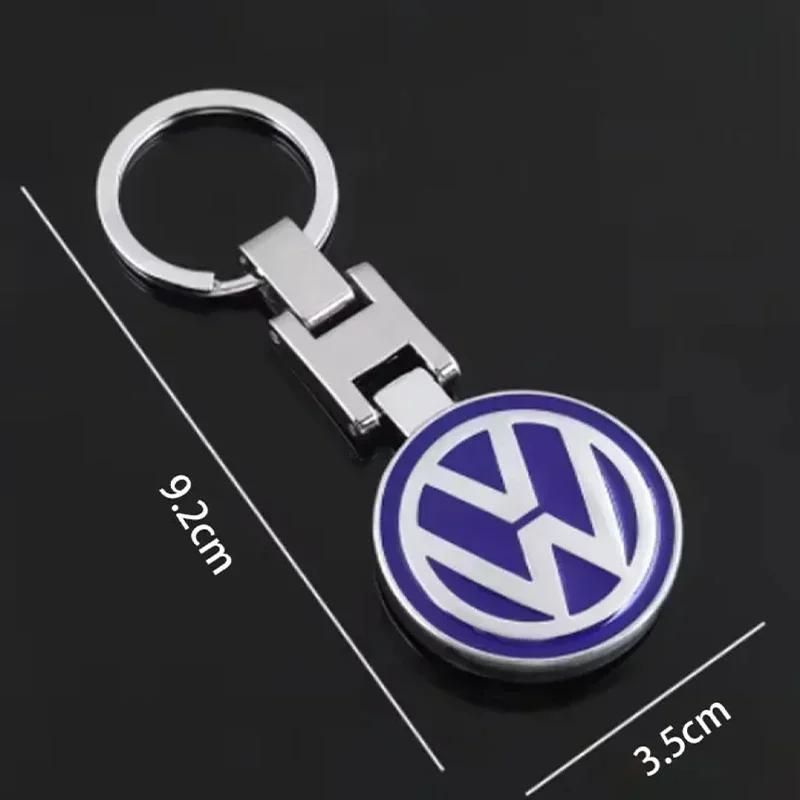 Car Wheel Center Hub Caps Sticker Metal Car Key Chain Ring For Volkswagen VW R GTI Golf 6 Amarok T5 Phaeton Teramont ID3 Tiguan ED1