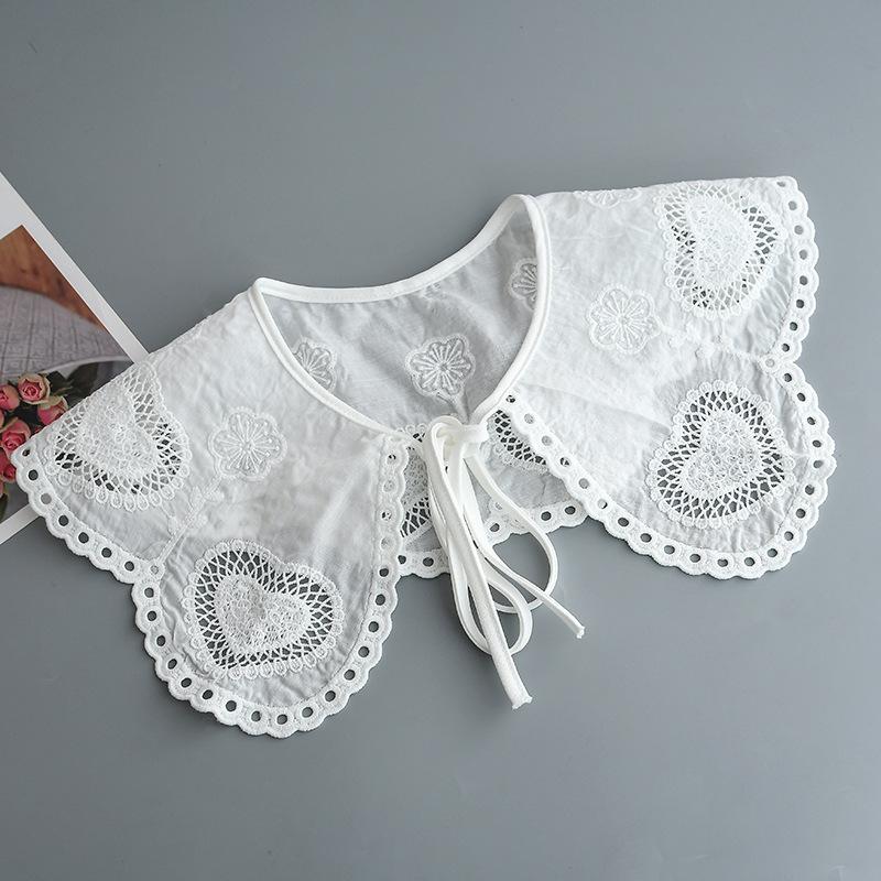 Мода 2023 года, женская, для девочек, кукла Лолита, шаль, поддельный воротник, вышитое ожерелье, лацкан, блузка, накидка на плечо, короткая накидка, поддельный воротник