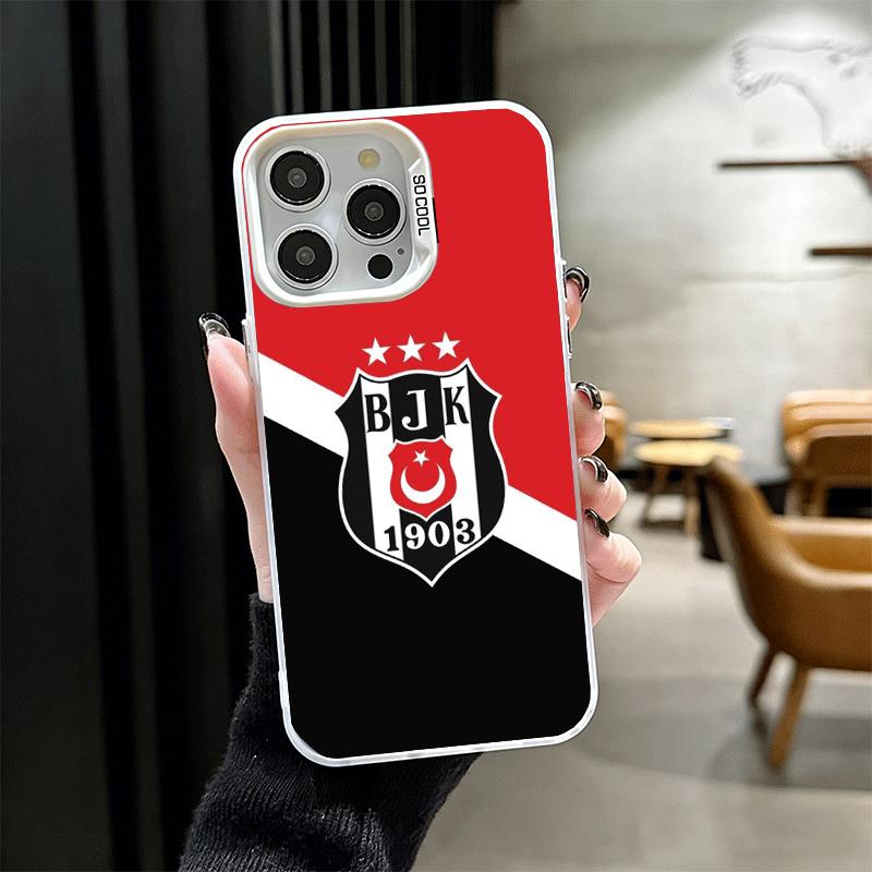B-Бешикташ B-BJK Турция Ударопрочный чехол для телефона для iPhone 17 Air 16 16E 15 Pro Max 14 Plus 13 Mini 12 Задняя крышка Противоударный Funda