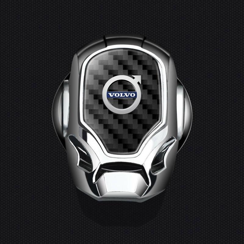 ljcmw9 Car One-Key Start Button Protection Cover Wear-resistant Flip-Top for Volvo V50 S60L XC60 S40 XC90 V60 S80 V90 V70 V6 T6