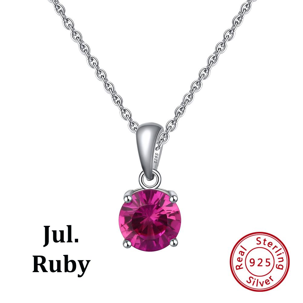 ORSA JEWELS Подвеска-ожерелье с 12 цветными камнями в форме сердца из стерлингового серебра 925 пробы Женский/Девичий Счастливый Подарок на День Рождения APN02