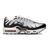 Nike Кроссовки Air Max Plus из спортивной ткани, низкие, для бега, детские, черные с белым, CD0609-106