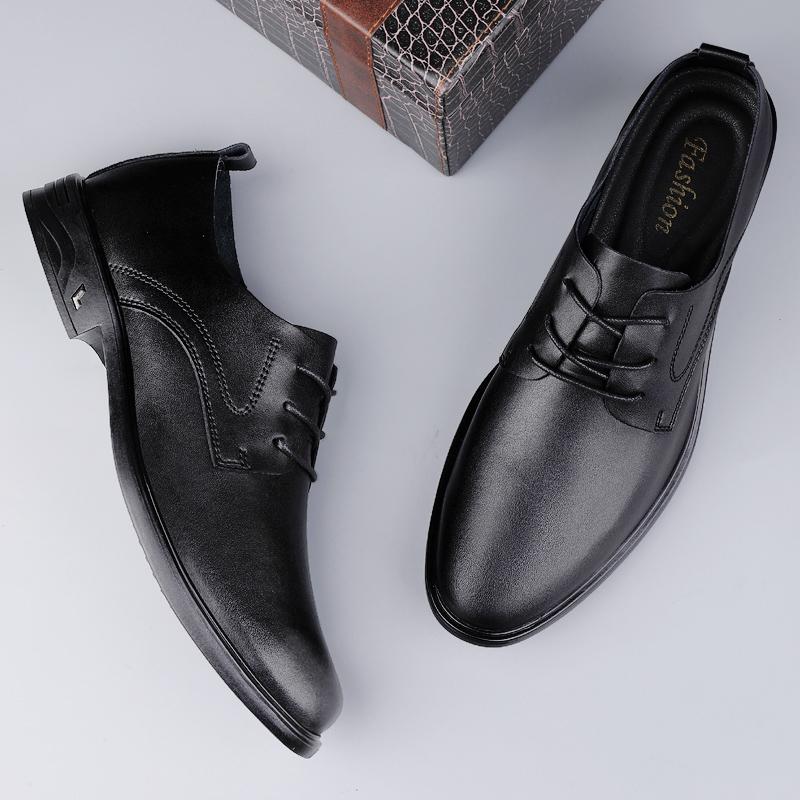 Fashion New Trendy Men's Oxford Shoes Classic Male Casual Shoes Non-Slip Formal Dress Footwear Lace-Up Man Business Derby Shoes Sneakers