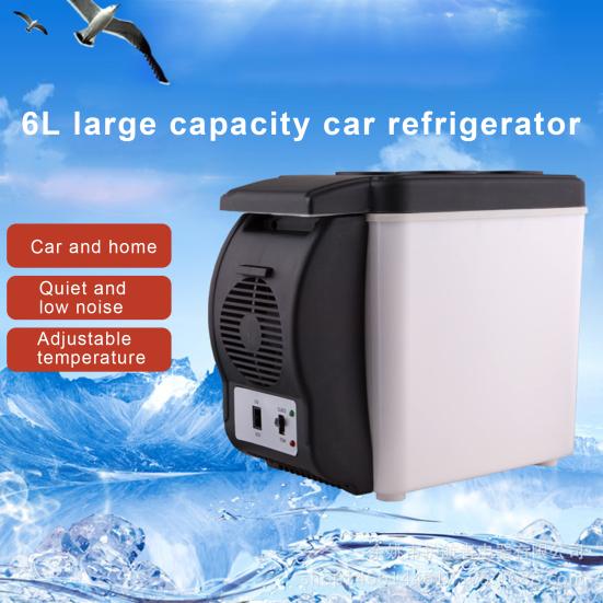 6л мини-портативный автомобильный фруктовый напиток бесшумный холодильник с подогревом охлаждающая коробка