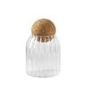 Cork Stopper Transparent Glass Sealed Jar High Borosilicate Glass Can Kitchen Food Tea Candy Coffee Beans Spices Storage Tank