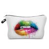 Женская косметичка с принтом губ для организации туалетных принадлежностей, дорожный чехол для хранения 6382