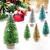 12Pcs Mini Christmas Tree Pine Trees DIY Christmas Decorations for Home Table Xmas Ornaments Dollhouse New Year Decor