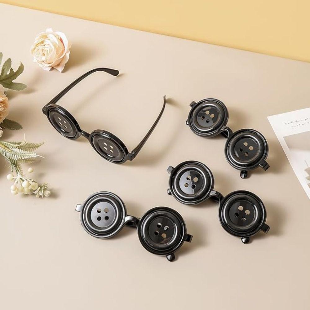 Аксессуар для костюма Пуговица Очки Легкие очки на Хэллоуин Модные очки Косплей дети