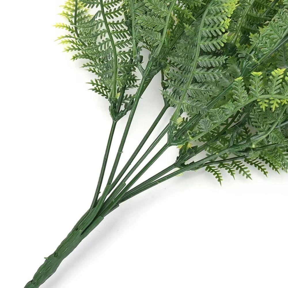 7 Branches Fern Artificial Plants Green Plastic Fake Flowers Photo Props DIY Accessories Flower Arrangements
