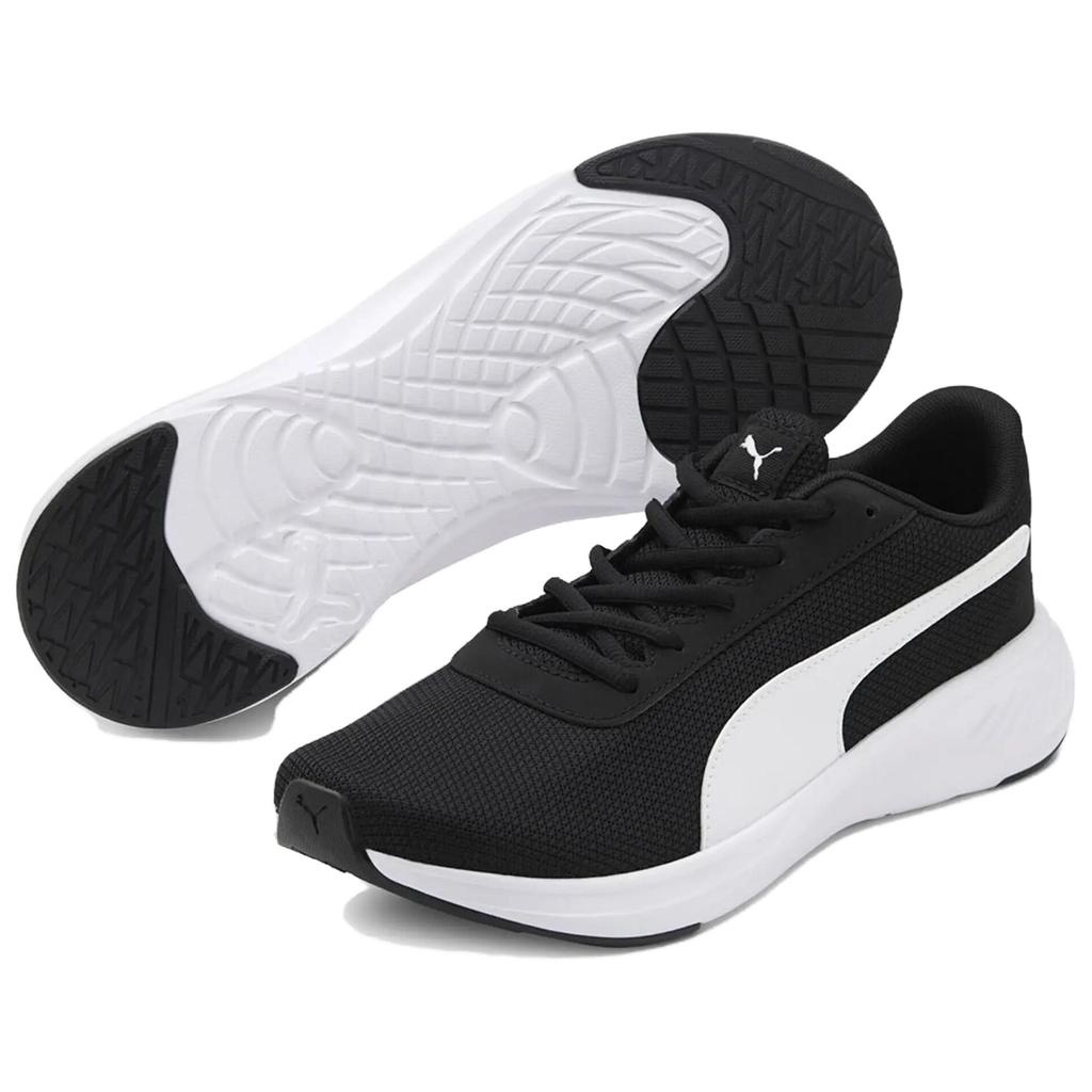 Puma Night Runner V2 Простые Удобные Нескользящие Прочные Кроссовки с Низким Верхом Мужские кроссовки Черные Белые 379257-01