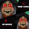 Witch with Potion, Halloween Decoration, Spooky Sounds, Red Eyes, Movable, 183 cm