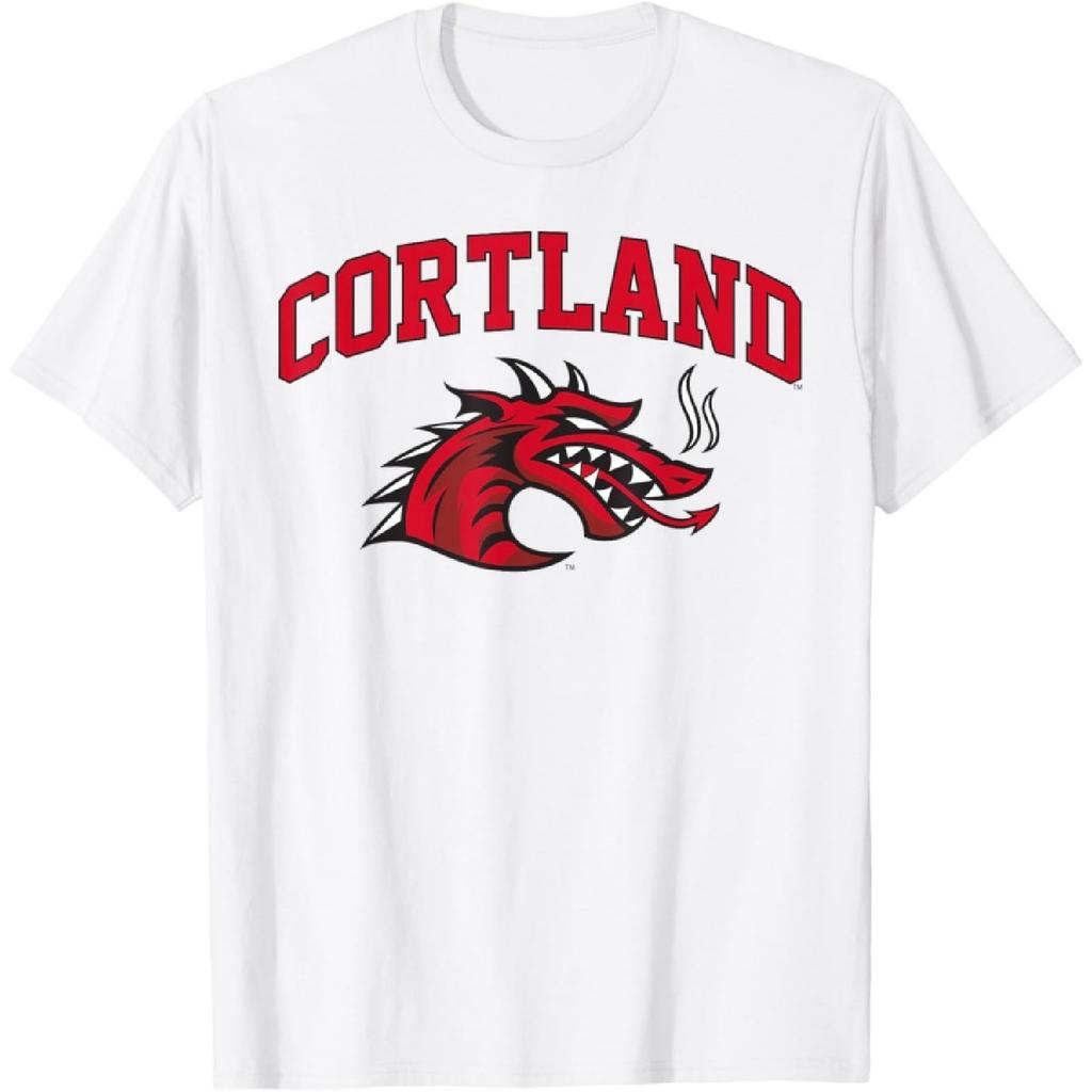 Футболка с логотипом спортивной команды SUNY Cortland Red Dragons(1)
