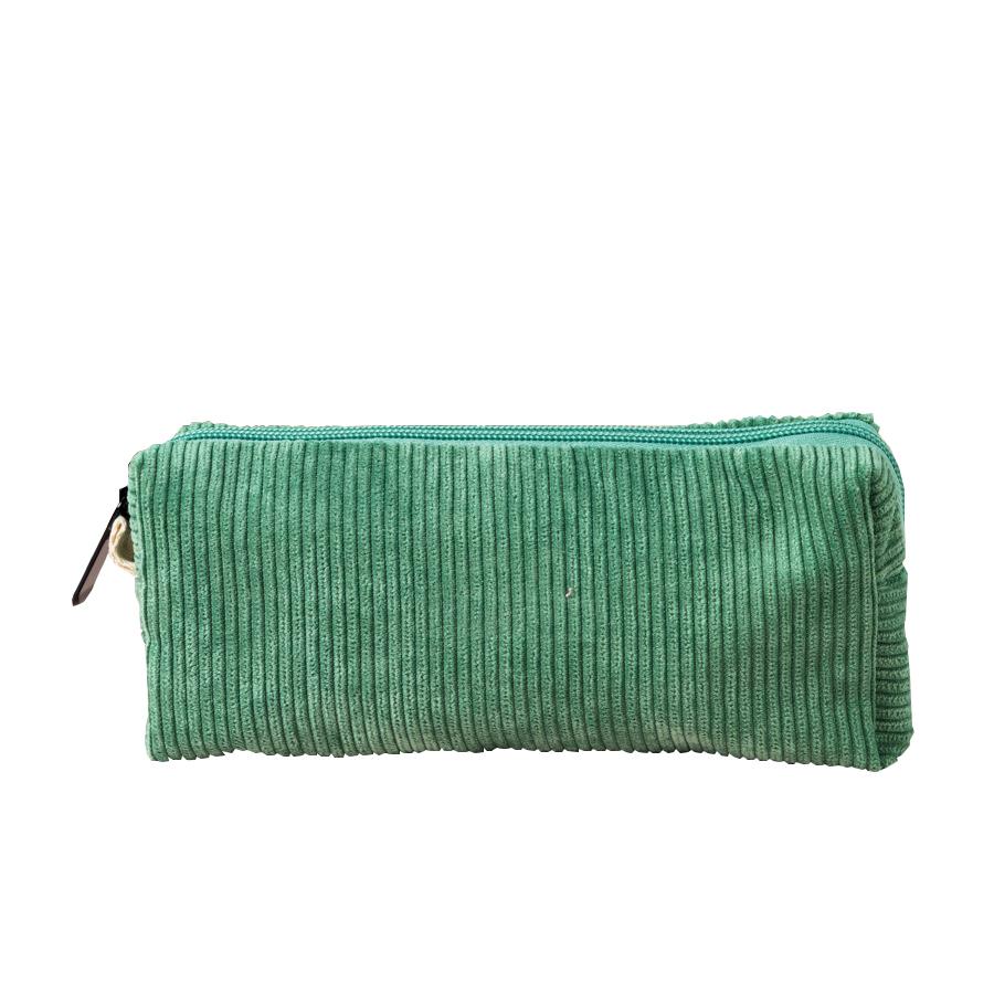 New retro corduroy solid color pencil case artistic minimalist stationery bag high school student storage bag birthday gift bag
