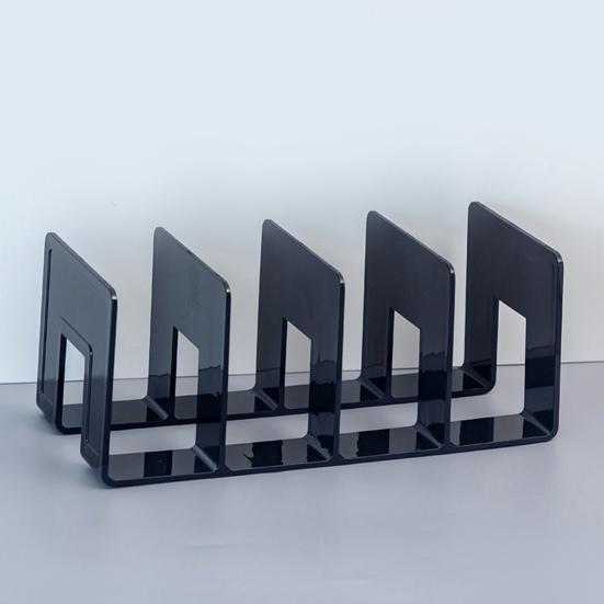 Держатель для книг Нескользящий дизайн нижнего отделения Неопрокидывающийся полый настольный держатель для документов Разделитель для дома Товары для дома