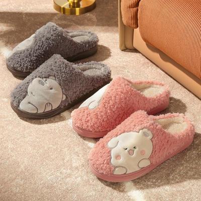 Зимние хлопковые тапочки Leto Cartoon - Уютная, толстая подошва, мягкая домашняя обувь для пар (Мужчины и женщины)