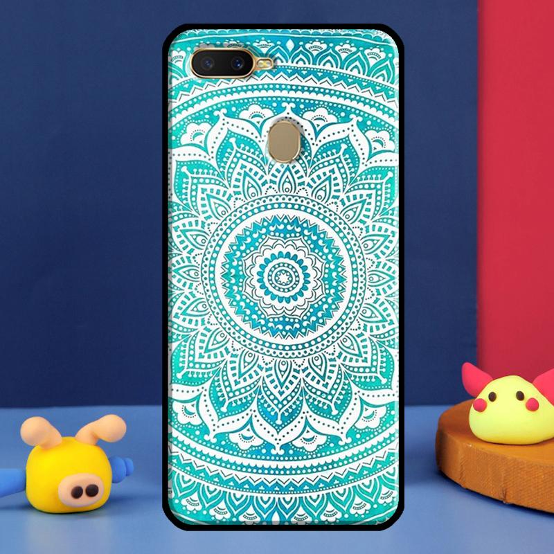 Индийский Цветочный Хна Мандала Чехол Для Oppo A91 A5 A9 A16 A76 A96 A58 A78 A98 A52 A72 A74 A94 A54 S A57 A77 A15 A17 Обложка