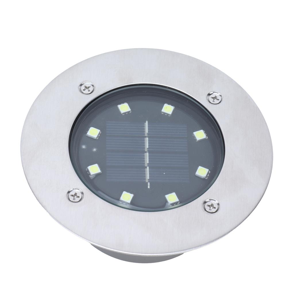 Солнечный подземный светильник, белый свет, водонепроницаемый, встраиваемый светодиодный светильник для ландшафта на открытом воздухе